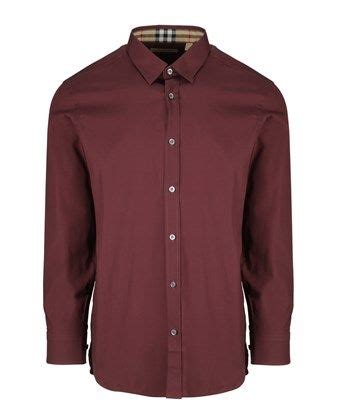 brown burberry shirt|burberry burgundy shirts.